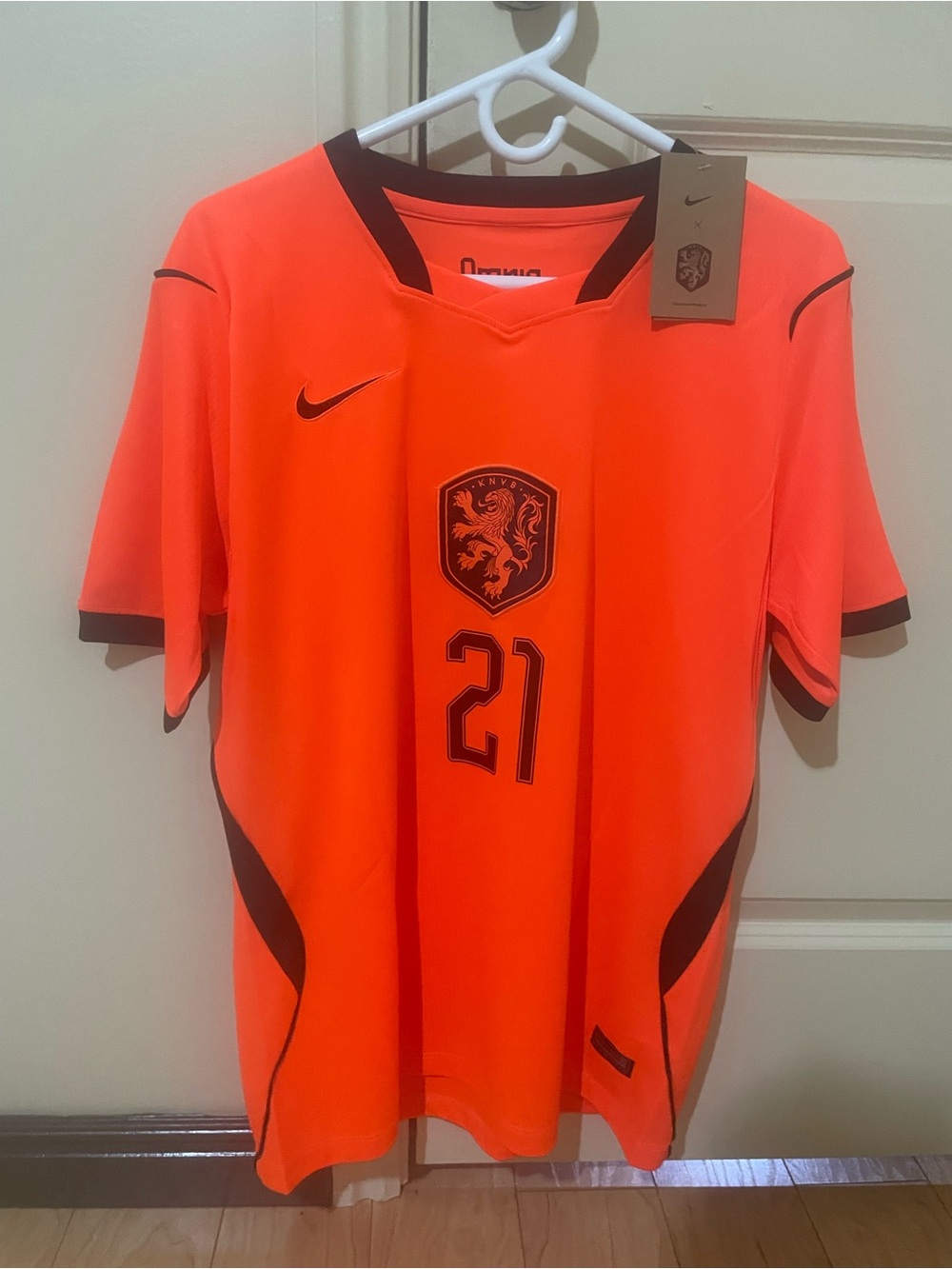 Nike Men’s Orange Football Jersey - De Jong 21